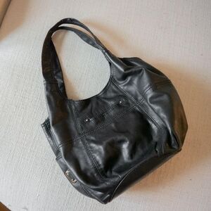 B. Makowsky Y2K Style Luxury Leather Glam Punk Handbag Shoulder Tote Purse